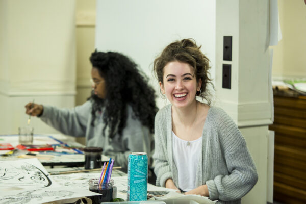 art student posing for a photo