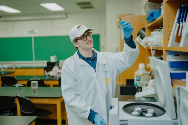 a person in a lab coat