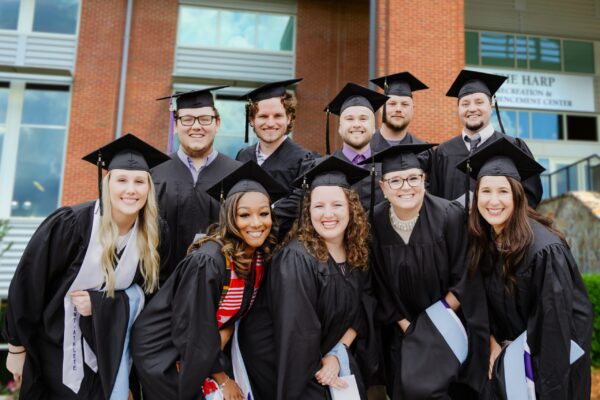 Group of grad students posed for photo