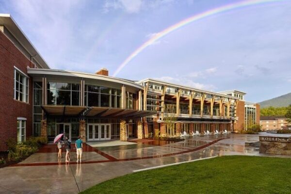 Rainbow over Young Harris College
