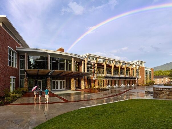 Rainbow over Young Harris College