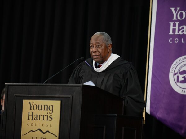 Hank Aaron at YHC Commencement