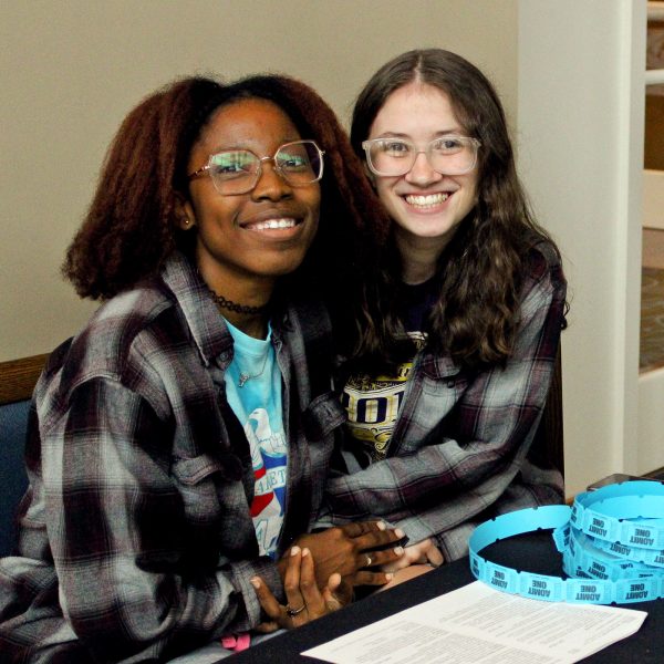 Students at a table